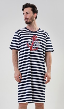 Pánská noční košile s krátkým rukávem Kotva - Pyžama a župany Muži Pánské noční košile