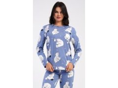 Dámské pyžamo dlouhé Tučňák a&nbsp;méďa