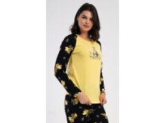 Dámské pyžamo dlouhé Včelka