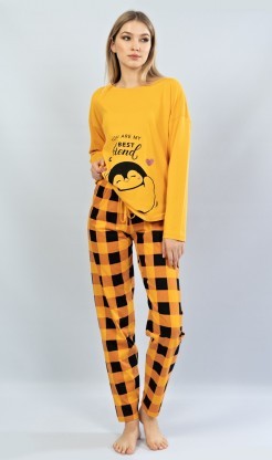 Dámské pyžamo dlouhé Tučňák - Pyžama a župany Ženy Dámská pyžama Dámská pyžama s dlouhým rukávem