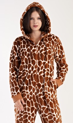 Dámský overal Žirafa - Pyžama a župany Ženy Dámská pyžama Dámská pyžama s dlouhým rukávem