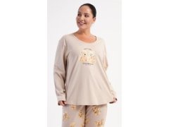 Dámské pyžamo dlouhé Méďové