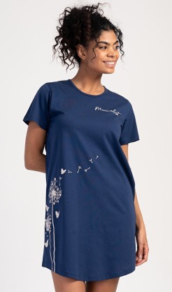 Dámská noční košile s krátkým rukávem Pampeliška - Pyžama a župany Ženy Dámské noční košile Dámské noční košile s krátkým rukávem