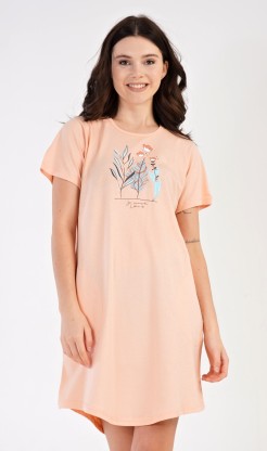 Dámské domácí šaty s krátkým rukávem Garden - Pyžama a župany Ženy Dámské noční košile Dámské noční košile s krátkým rukávem