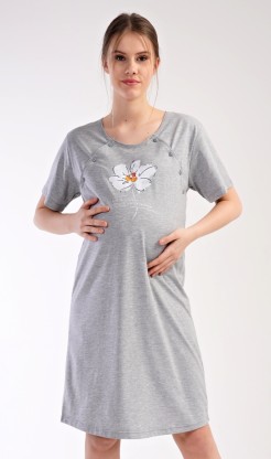 Dámská noční košile mateřská Helena - Pyžama a župany Ženy Dámské noční košile Kojící noční košile Kojící noční košile s krátkým rukávem