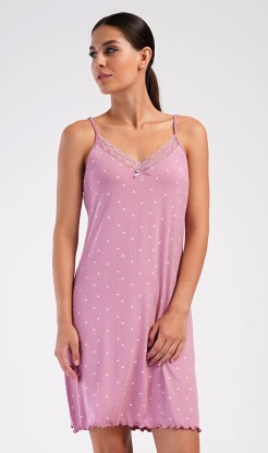 Dámská noční košile na ramínka Ingrid - Pyžama a&nbsp;župany Ženy Dámské noční košile Nadměrné dámské noční košile