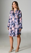 Dámská noční košile s&nbsp;dlouhým rukávem Jasmína - Pyžama a&nbsp;župany Ženy Dámské noční košile Nadměrné dámské noční košile