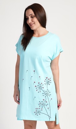 Dámská noční košile s krátkým rukávem Dáša - Pyžama a župany Ženy Dámské noční košile Nadměrné dámské noční košile