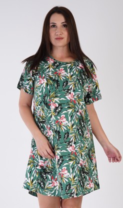 Dámská noční košile s&nbsp;krátkým rukávem Michelle - Pyžama a&nbsp;župany Ženy Dámské noční košile Nadměrné dámské noční košile