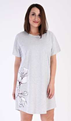 Dámská noční košile s&nbsp;krátkým rukávem Nicol - Pyžama a&nbsp;župany Ženy Dámské noční košile Nadměrné dámské noční košile