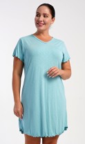 Dámská noční košile s&nbsp;krátkým rukávem Sabrina - Pyžama a&nbsp;župany Ženy Dámské noční košile Nadměrné dámské noční košile