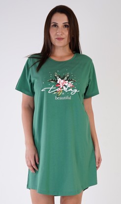 Dámská noční košile s&nbsp;krátkým rukávem Today is bautiful - Pyžama a&nbsp;župany Ženy Dámské noční košile Nadměrné dámské noční košile