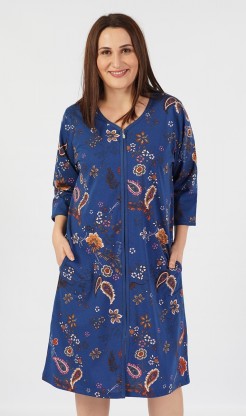 Dámské domácí šaty s krátkým rukávem Jasmína - Pyžama a župany Ženy Dámské noční košile Nadměrné dámské noční košile