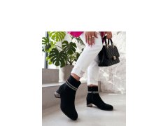 Dámské boty na podpatku na zip model 231676 Solea