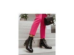 Dámské boty na podpatku na zip model 231682 Solea