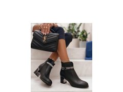 Dámské boty na podpatku na zip model 231683 Solea