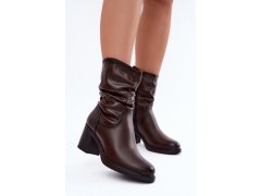 Dámské boty na podpatku na zip model 232064 step in style