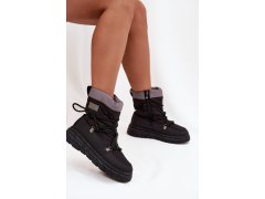 Dámské zimní boty na zip lee cooper lcj-25-44-3930 Černé