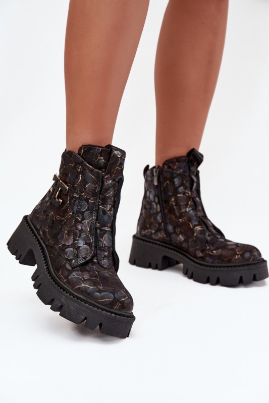 Boty na zip model 222970 step in style - Dámské boty Ženy