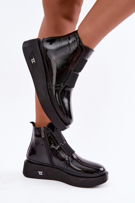 Boty na široké podrážce model 231197 step in style