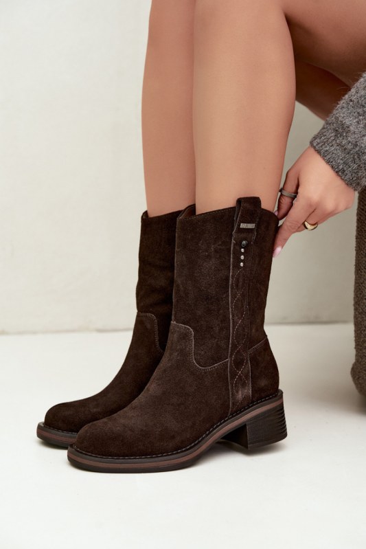 Dámské boty na podpatku na zip model 231760 step in style