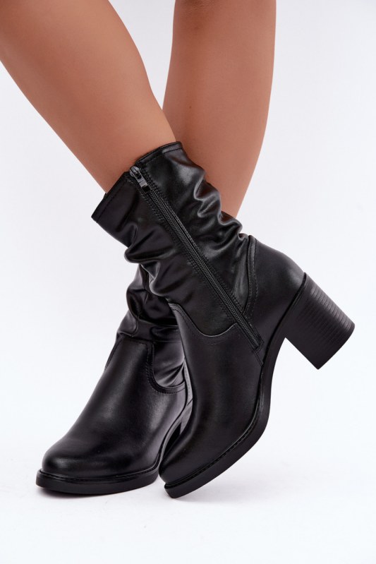 Dámské boty na podpatku na zip model 232065 step in style
