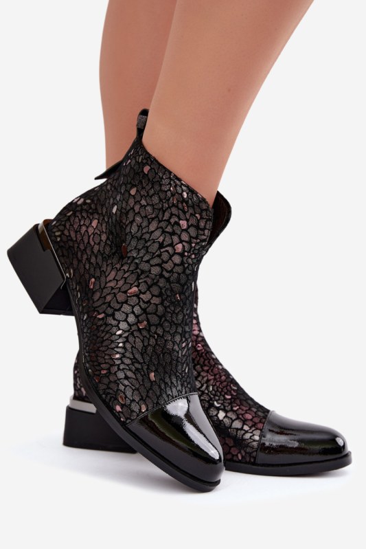 Dámské boty na podpatku model 232084 step in style - Dámské boty Ženy