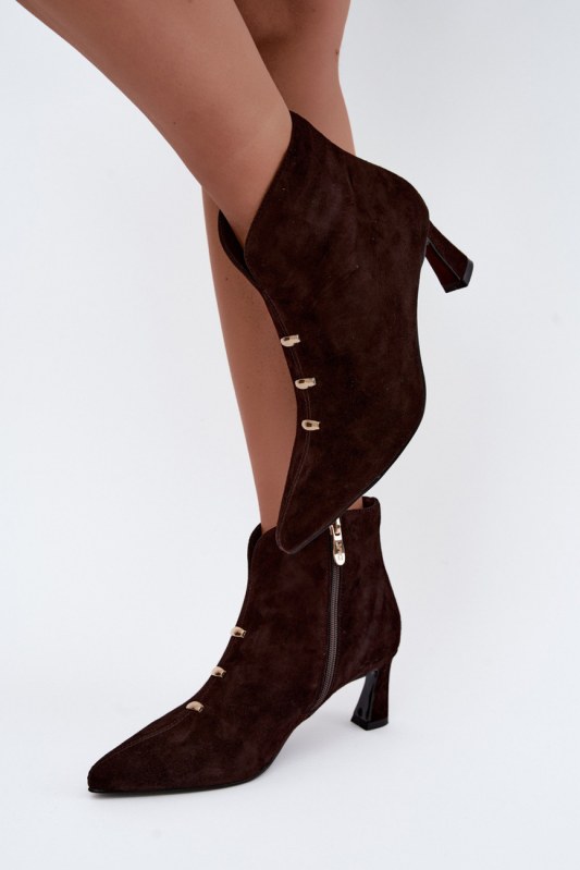 Dámské boty na podpatku na zip model 232086 step in style