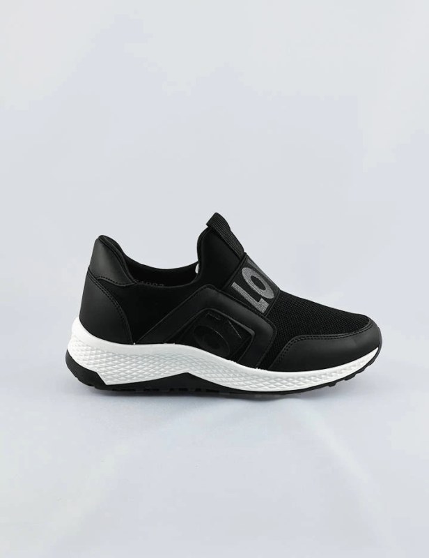 Černé dámské boty slip-on (C1003) - Dámské boty Ženy