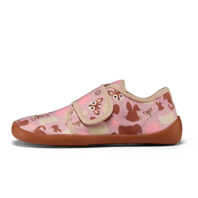 Affenzahn barefoot obuv slipper cotton movy deer (01398-40141)