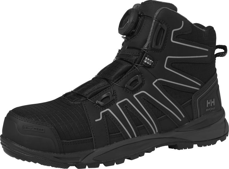 Helly hansen manchester 78424 (45-48) bezpečnostní boty "manchester mid boa s3" 59.424x black/grey - Dámské boty Ženy
