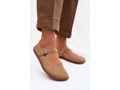 Baleríny barefoot z přírodního semiše zazoo 316 béžové