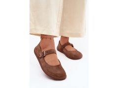 Baleríny barefoot z přírodního semiše zazoo 316 hnědé