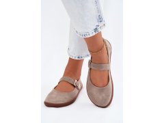 Baleríny barefoot z&nbsp;přírodní semiš zazoo 316 Cappuccino