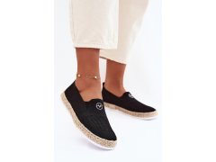 Dámské espadrilly 13659 černé - Vinceza