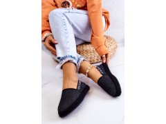 Nazouvací espadrilky big star jj274878 Černá