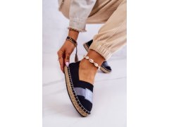 Dámské slip-on espadrilky big star jj274963 Černá