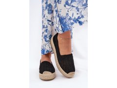 Dámské espadrilky na platformě vinceza 17392 Černé