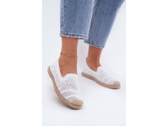 Dámské síťované espadrilky z&nbsp;látky bílé Candessa