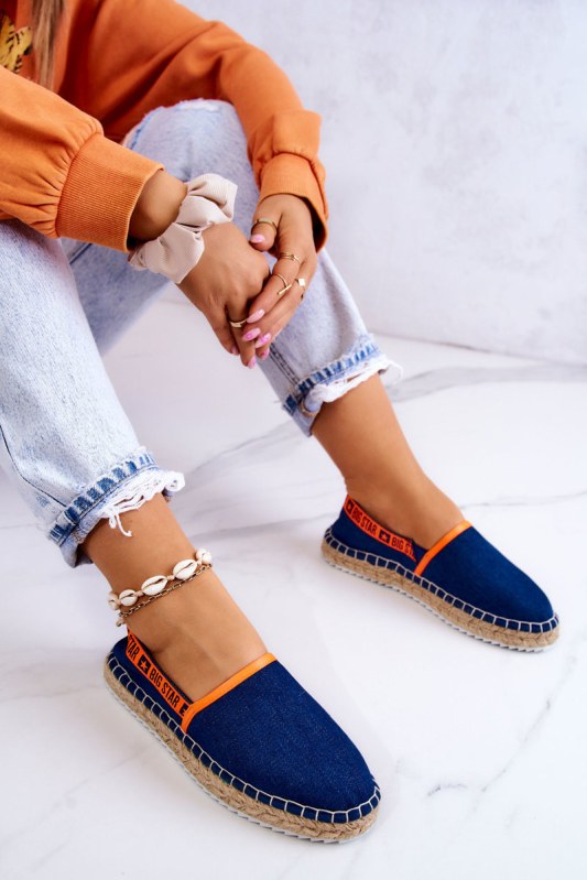 Nazouvací espadrilky big star jj274877 námořnická modrá