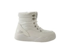 Lee cooper dámské zimní boty, bílé, zateplené kotníkové boty na zip