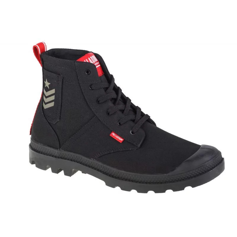 Unisex kotníkové boty pampa hi army 78583-008-m černá - Palladium - Dámské boty Ženykotníkové