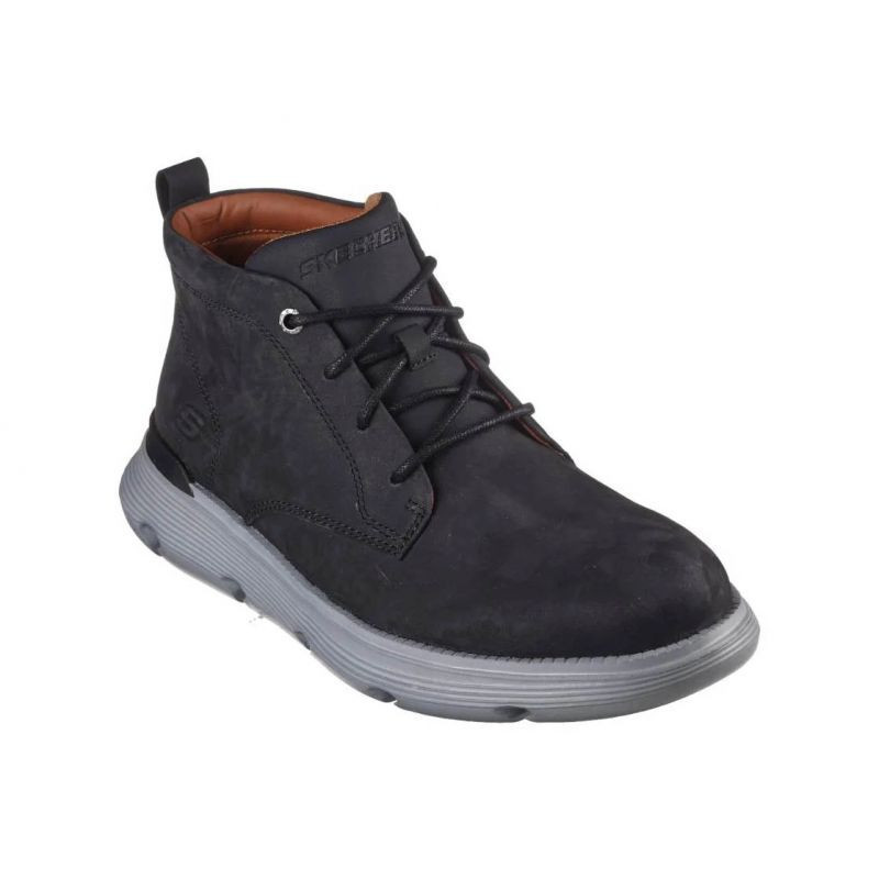 Unisex kotníkové boty garza fontaine m 204903-blk černá - Skechers - Dámské boty Ženykotníkové