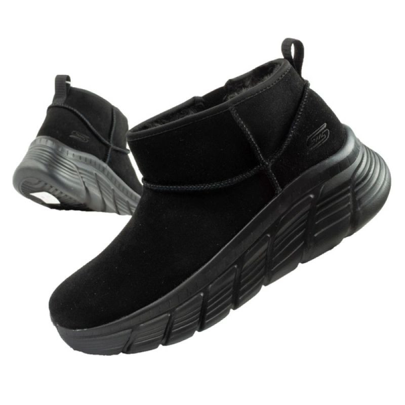 Skechers zimní kotníkové boty zateplené kožené dámské