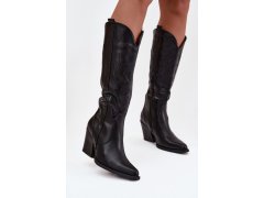 Kozačky na podpatku model 220714 step in style
