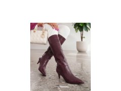 Kozačky na podpatku model 230780 Solea