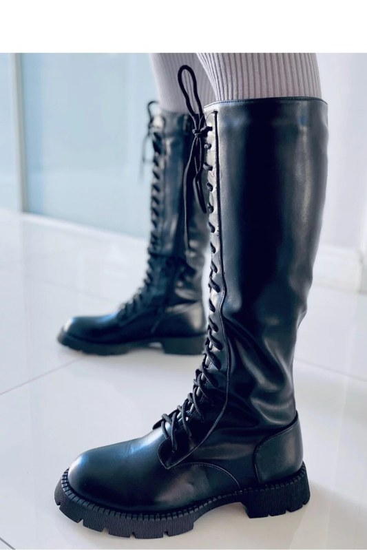 Dámské kozačky v&nbsp;jezdeckém 7752a - ideal Shoes - Dámské boty Ženykozačky