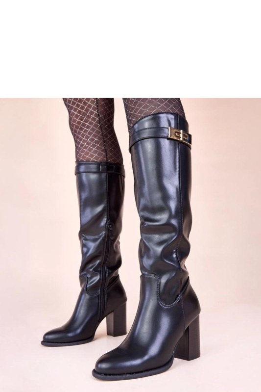 Kozačky na podpatku model 221036 Solea