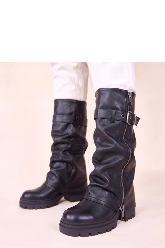Kozačky na podpatku model 230773 Solea