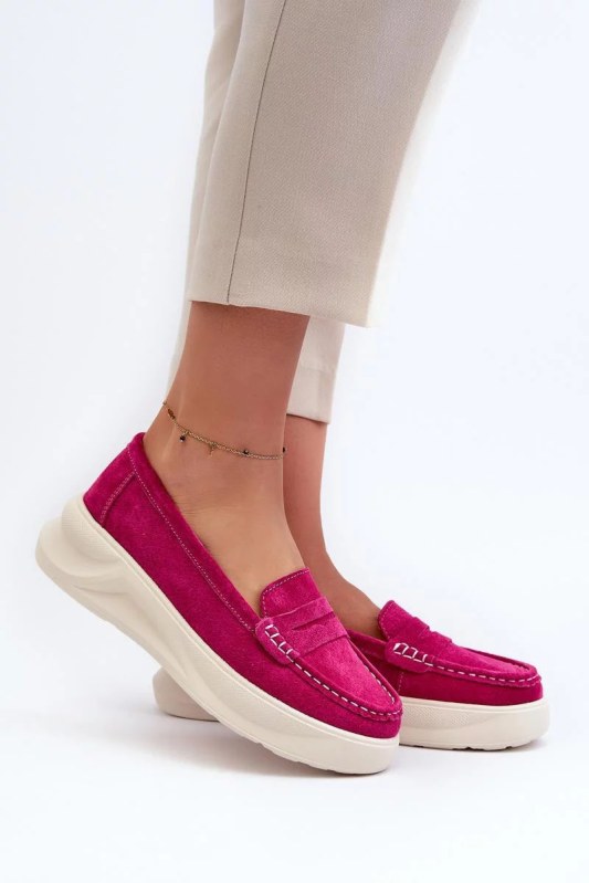 Dámské mokasíny 24pb18-6889 fuchsia - step in style - Dámské boty Ženymokasíny